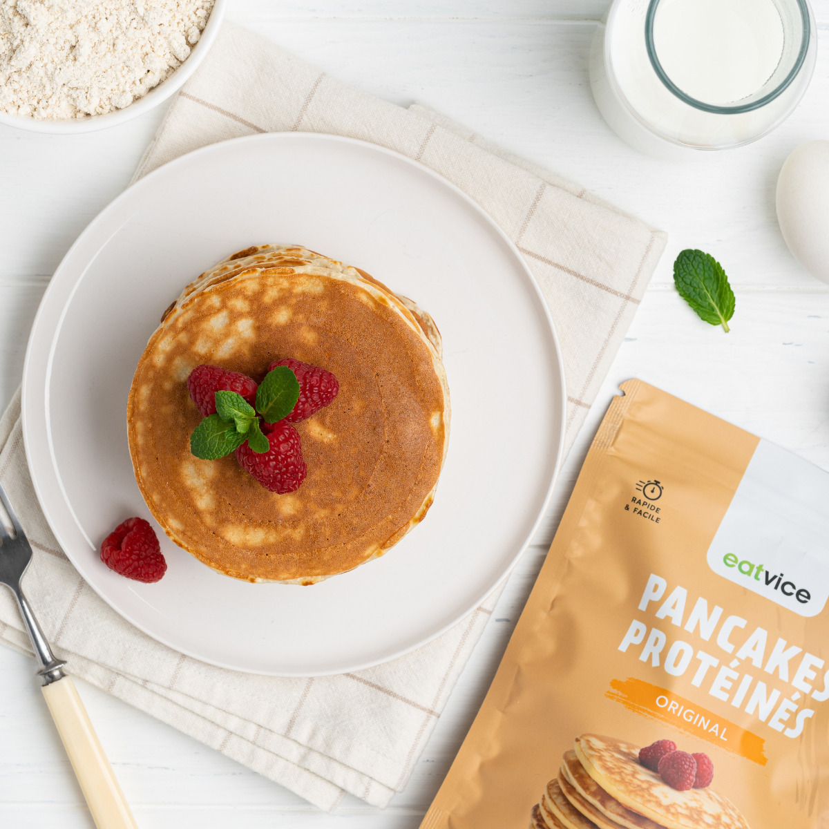 Recette pancake protéiné pour le petit déjeuner ! (simple et